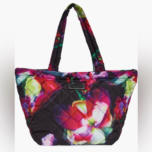 Marc Jacobs Medium Floral Print Quilted Nylon Tote - Picture 2 of 14